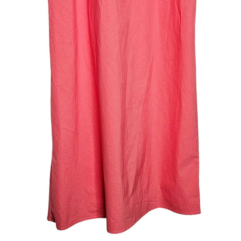 Ciao Lucia Nera Grapefruit Pink Cotton Square Neck Midi Dress Size XS - Picture 5 of 11